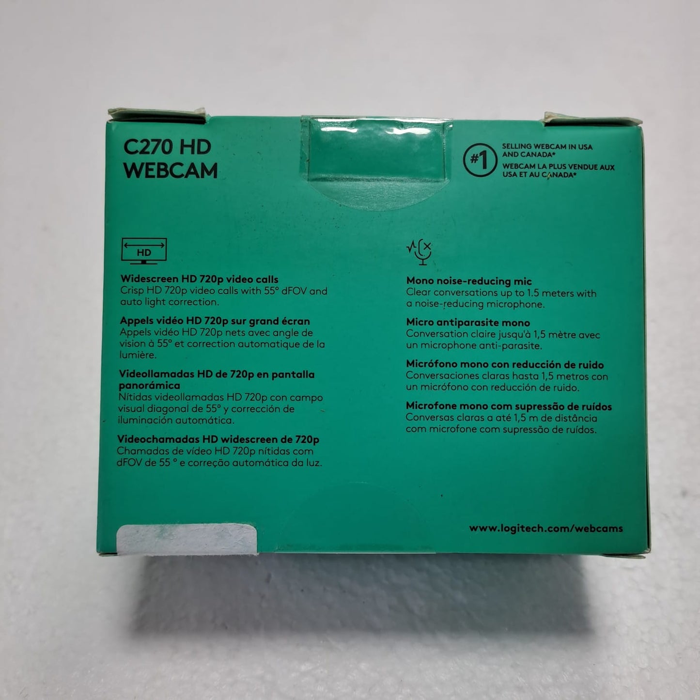 WEBCAM HD LOGITECH C270 NEGRO