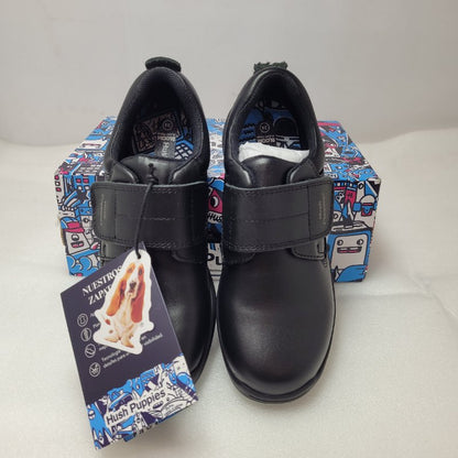 Zapato Colegio Hush Puppies New Jungle Velcro Negro 32