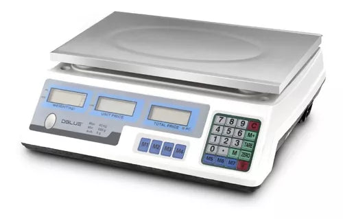 Balanza Dblue De Acero Inoxidable Plateado 30K