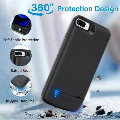 Cargador Carcasa Portatil Generico Apple 6 / 6S / 7 / 8 / Se2 Negro