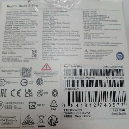 Audífonos Redmi Buds 6 Pro Space Blanco