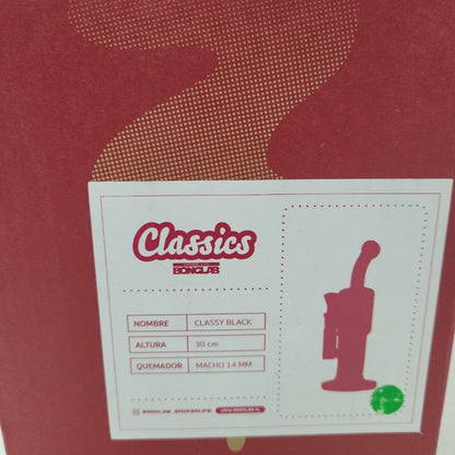 Bong Bonglab Classy Black Verde 30 Cm