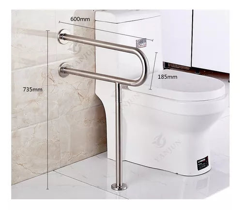 Barra De Seguridad Generico Acero Inoxidable Dekora 60Cm