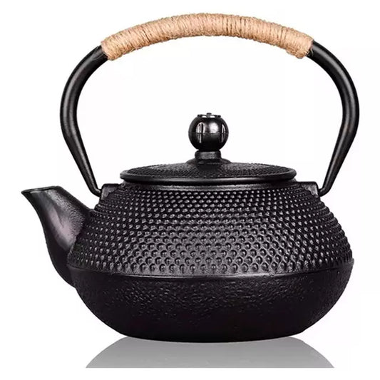 Tetera  De Hierro Fundido Generico Negro 720 Ml