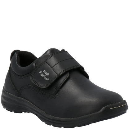 Zapato Escolar Hush Puppies  Jungla Velcro Negro 30