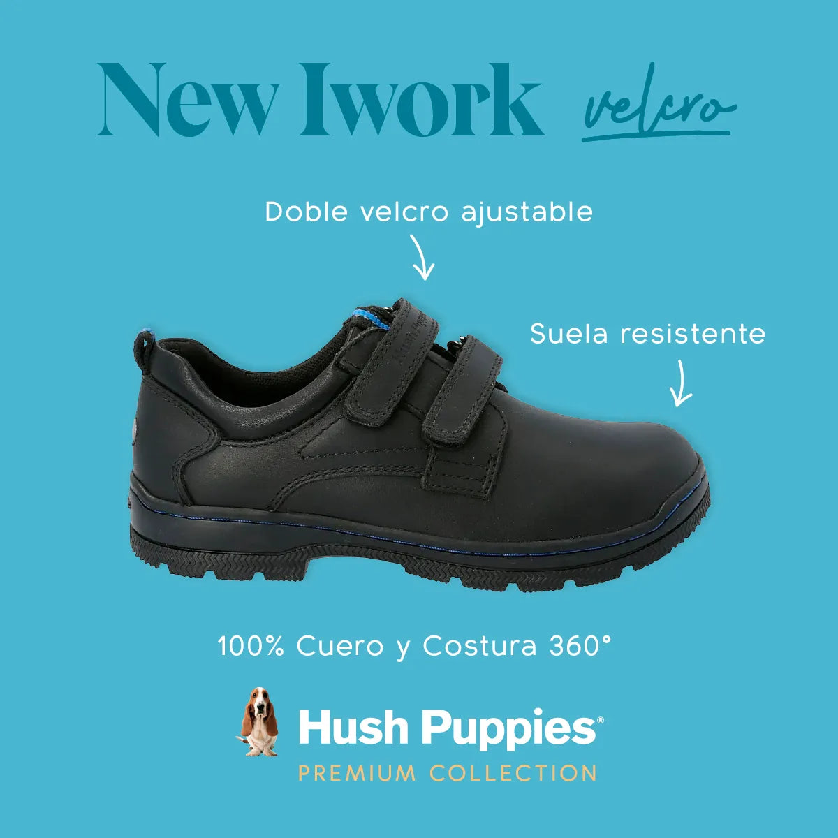 Zapato  N Work Velcro Hush Puppies