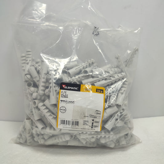Tarugo De Expansión Nylon Elematic 8701106 E/E 12X60 Gris 250
