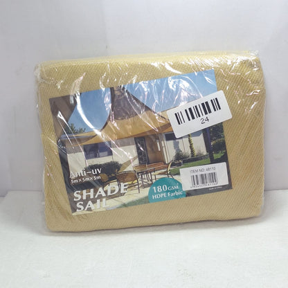 Toldo Vela Sombra Generico Shade Sail Anti-Uv Beige 180gsm