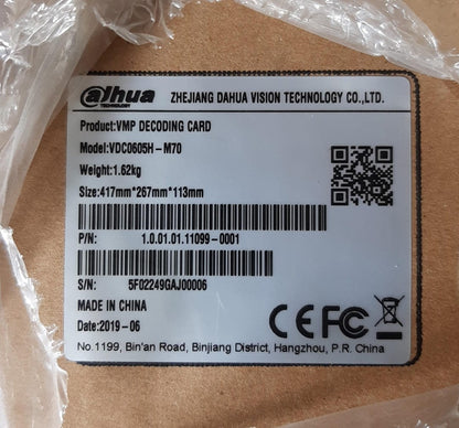 Vmp Decoding Card Dahua Vdc0605H-M70