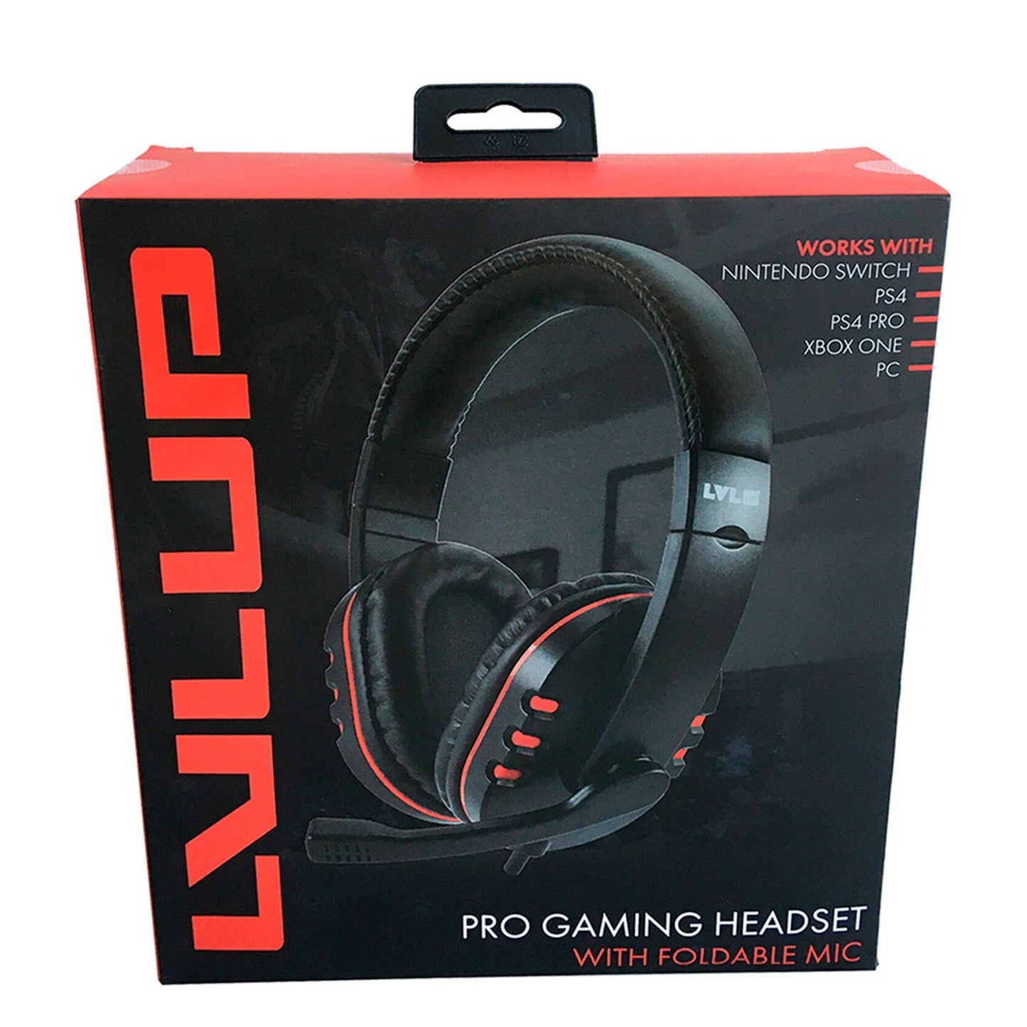 Audífonos Pro Gaming Headset Lvlup Ps4  Xbox One Negro